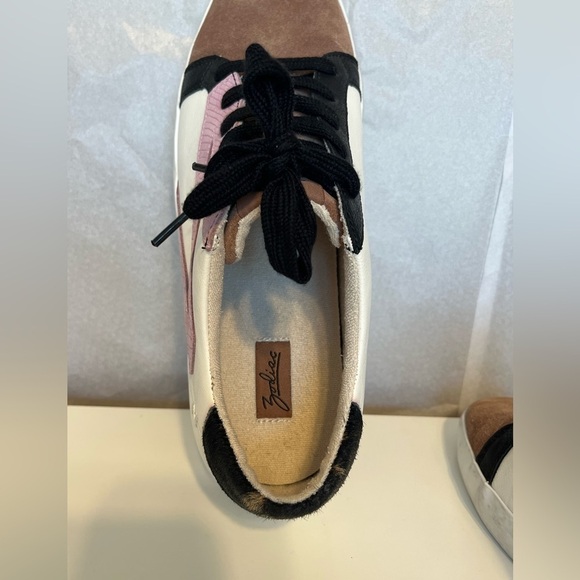 ZODIAC FAYE RETRO Dyed calf hair leather Fashion Sneakers Shoes Funky Punk Sz 10 - Picture 7 of 13